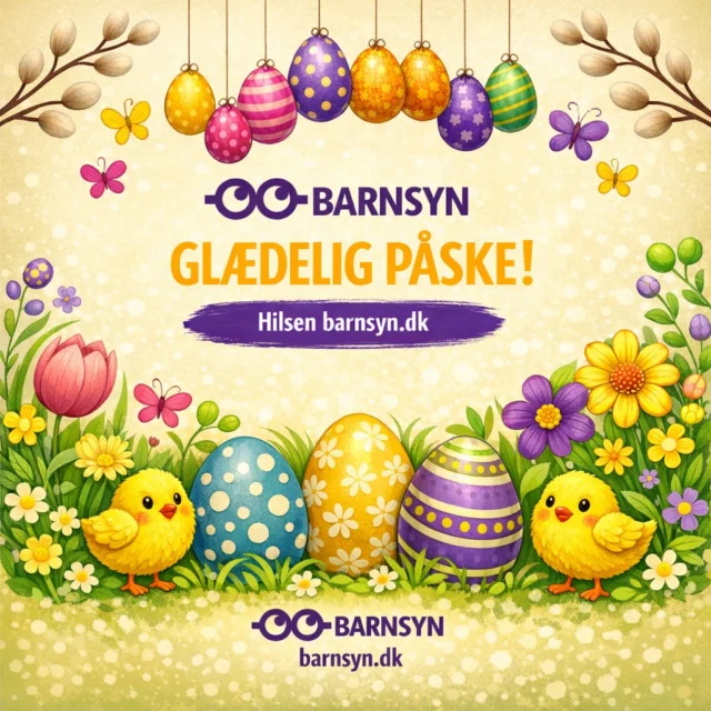 Vi ønsker jer en rigtig glædelig påske med masser af tid udendørs! 🐣☀️👀

#barnsyn